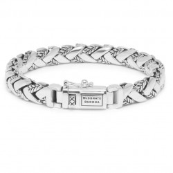 BtB George Texture Armband in Zilver - maat E+
