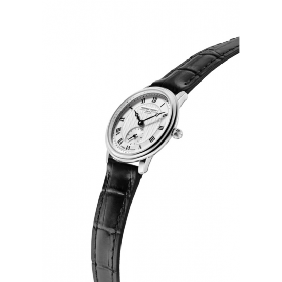 Frederique Constant zilverkleurige slimline small seconds quartz ladieswatch