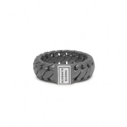 BtB Ben Small Ring Black Rhodium Silver Ring - maat 19