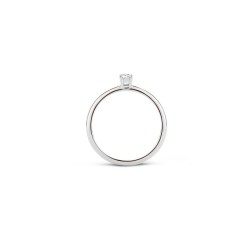 Blush witgouden ring met zirkonia mt54 - 1112WZI