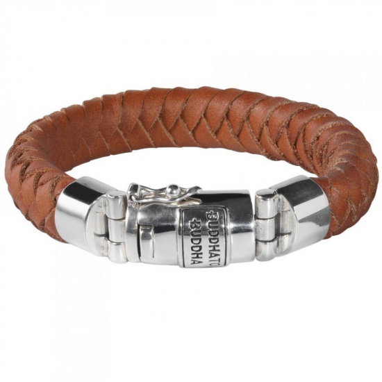 BtB armband Ben Leer Cognac mt D