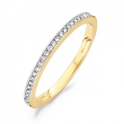 Blush Geelgouden Diamonds Ring met Briljant 0.10crt - maat 54
