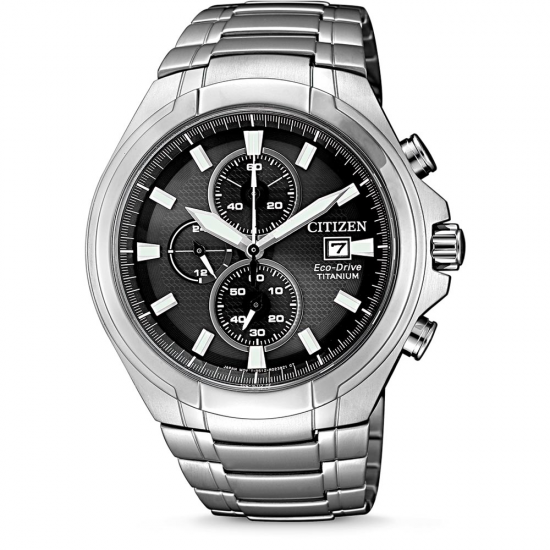 Eco-Drive Super Titanium Herenhorloge met Chronograaf