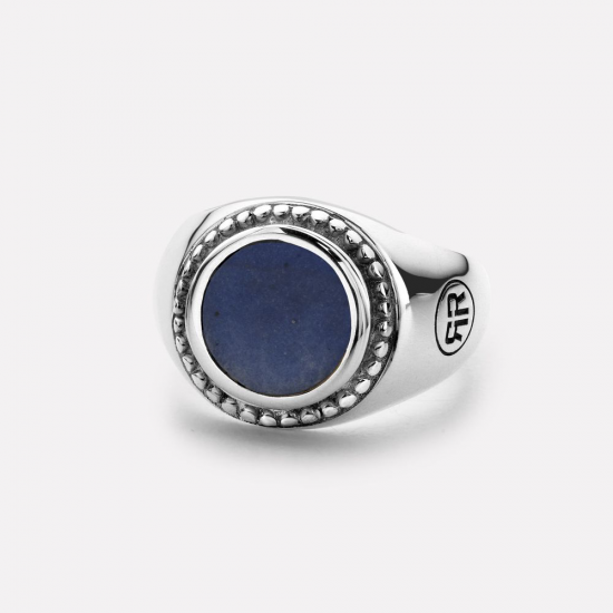 R&R Round  Lapis Lazuli Ring mt 52  - RR-RG011-S