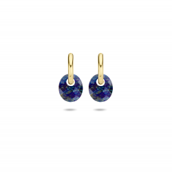 Blush Oorbedels Lapis Lazuli - small