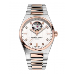 Highlife Automaat Dameshorloge Bicolor Rose met 8 Diamanten