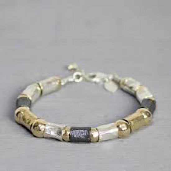 JJ Zilveren Goldfilled Armband - 19cm