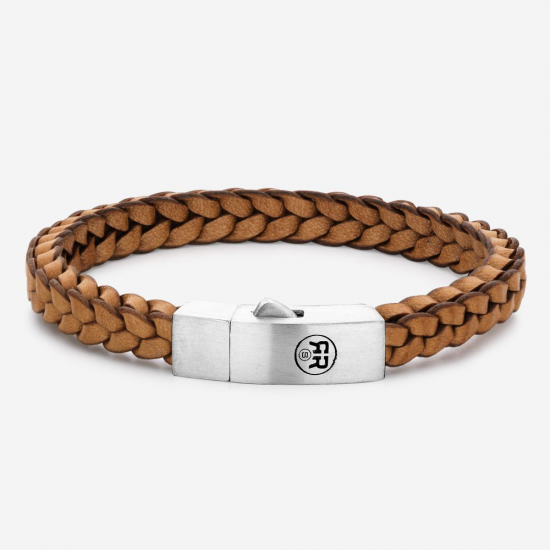 R&R Braided Square 925 Cognac  M   -  RRL0083-S