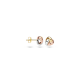 14k Tri-color Oorknoppen 'Knoop' - 8mm