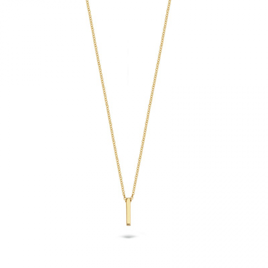 Geelgouden Blush Collier 14K met Hangertje