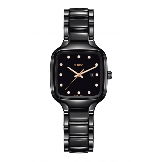 Rado True Square Jubile in Zwart