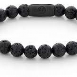 R&R Armband Black Moon All Black - L+ -  8mm