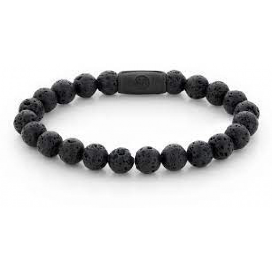 R&R Armband Black Moon All Black - L+ -  8mm