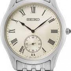 Quartz Herenhorloge in Staal met Romeinse Cijfers