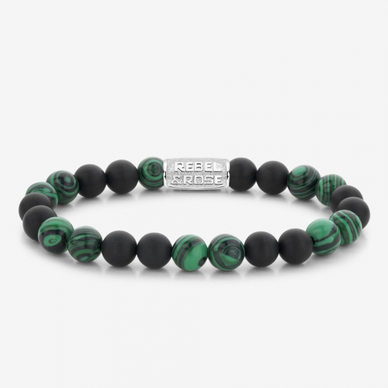 R&R Matt Malachite twist  M  - 8mm - RR80068-S