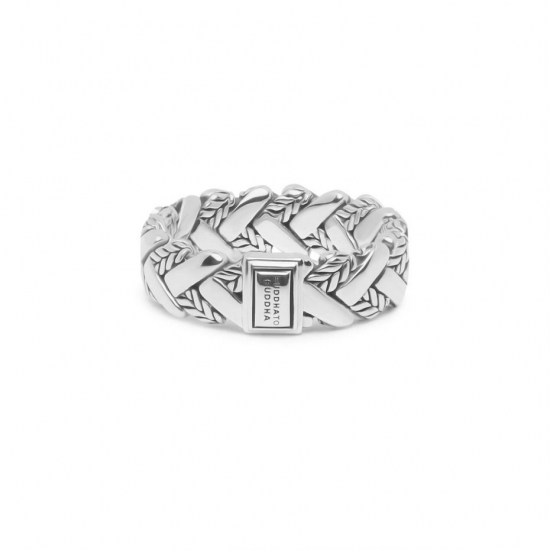 BtB George Texture Ring in Zilver - maat 17,5