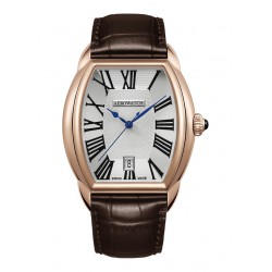 Streamline Collection, Quartz 35x37mm Horloge met Bruin Leren Band