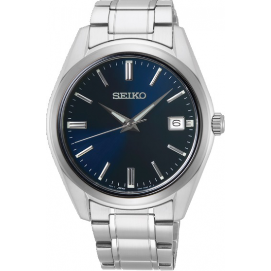 Quartz Herenhorloge met Blauwe Wijzerplaat - 100m WR