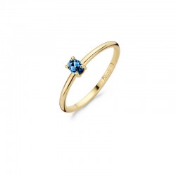 Blush geelgouden ring blauw -  1204YLB/52