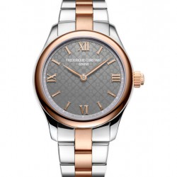 Frederique Constant Vitality Smart Watch Ladies bi-color rose met extra rubber band