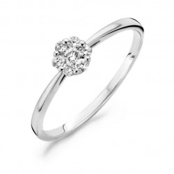 Blush Diamonds witgouden ring met briljant - 1611WDI/54