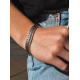 BtB Triple Mini zilveren armband - maat F