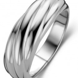 TSM Zilveren Ring &#39;Twisted Rings&#39; - maat 56