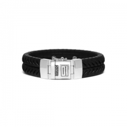 BtB lederen armband Komang Lth Black - maat F