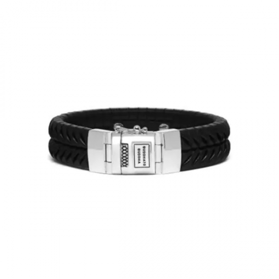 BtB lederen armband Komang Lth Black - maat F