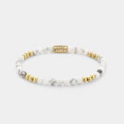 R&R Armband Gold & Virgin White - S