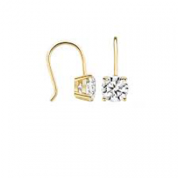 14K Geelgouden Zirkonia Oorhangers