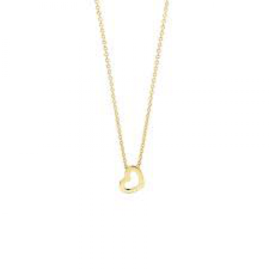 14K Geelgouden Collier met Hart