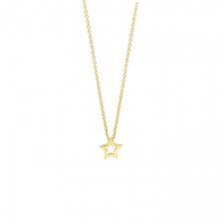 14K Geelgouden Collier met Ster - 42cm