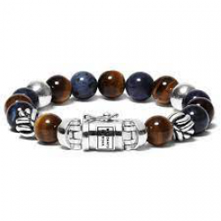 BtB Spirit Bead Mix Sodalite Tigereye Armband - maat F