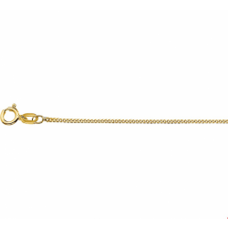 9K Gourmette Collier - 42cm 1,0mm