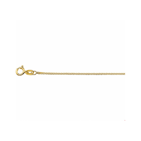 9K Gourmette Collier - 42cm 1,0mm