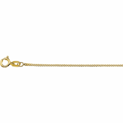 9K Gourmette Collier - 42cm 1,0mm