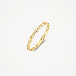 14K Geelgouden Ring, Gedraaid - maat 54