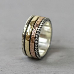 Zilveren Jeh Ring Goldfilled - maat 56