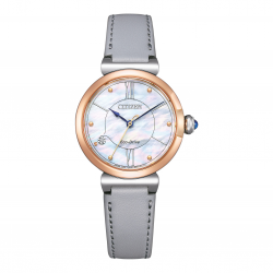 L Elegance Eco-Drive Dameshorloge met Leren Band