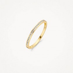 Blush Geelgouden Ring met Diamant 0.10crt  -  52