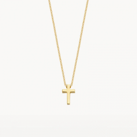 14K Geelgoud Collier met Kruisje