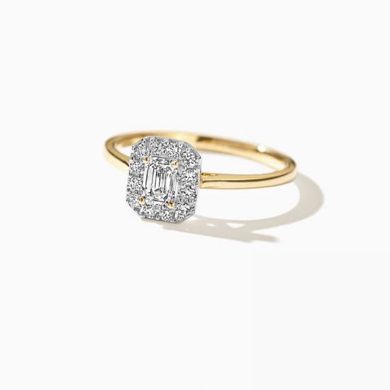 Blush 14K Ring met Labgrown Diamanten - 0.43crt - mt 54