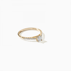 Blush 14K Ring met Labgrown Diamant - mt 54  - 0.40/0.18 TW/SI