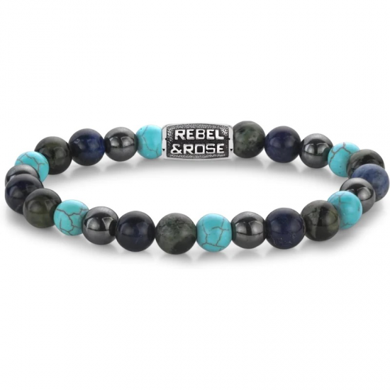 R&R Blue Nights Vintage Armband  - 8mm maat M