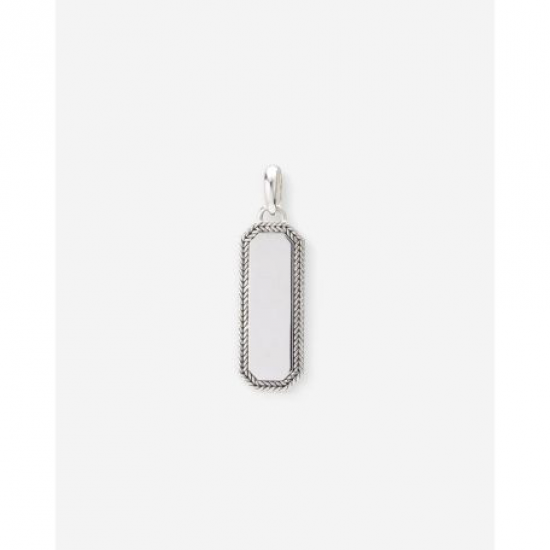 BtB Barbara Octagon Tag Pendant Zilver