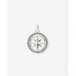 BtB Barbara Compass Pendant Zilver