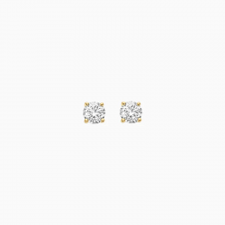 14K Oorknoppen met Labgrown Diamonds - 2x0.30 crt