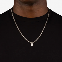 BtB Zilveren Collier George XS - 60cm