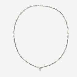 BtB Zilveren Collier George XS - 60cm